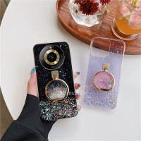 11Pro 11Pro เคสมือถือ Realme + Realme11 Pro Plus Pro + C53 NFC 4G 5G เคสใส่โทรศัพท์แวววาวท้องฟ้าใส TPU Silicagel เคสนิ่มพร้อมทรายดูดฝาพับเก็บได้เคสกันกระแทก