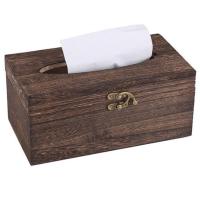 Wood Tissue Box Napkin Cover Home Hotel Pub Cafe Car Paper Holder Case Bathroom Facial Tissue Box Holder Cover Napkin Dispenser