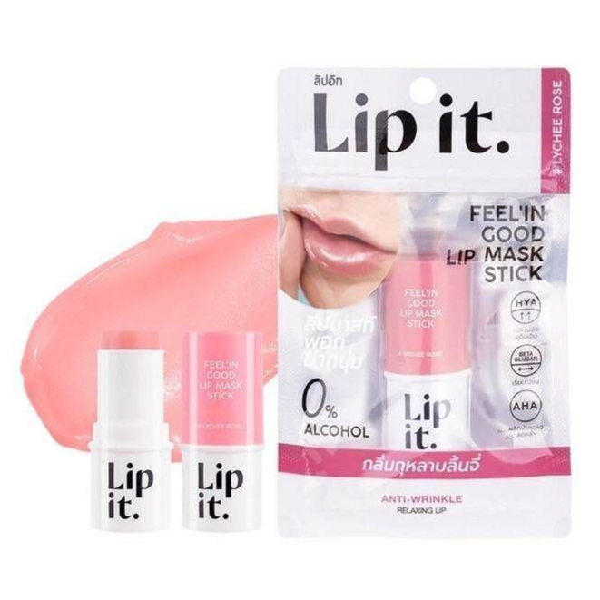 lip-it-ลิปมาส์ก-ลิปอิท-feelin-good-mask-stick-บำรุงริมฝีปาก-แก้ปากคล้ำ-ปากแห้ง-ปากลอก-เป็นขุย-มาส์กปาก-ลิปพี่นัท-5-5g