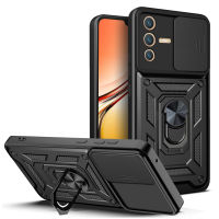 Vivo V23 5G/Y16/Y20/Y21/Y21s/Y35 4G Case,RUILEAN Slide Camera Lens and Kickstand Protective Case