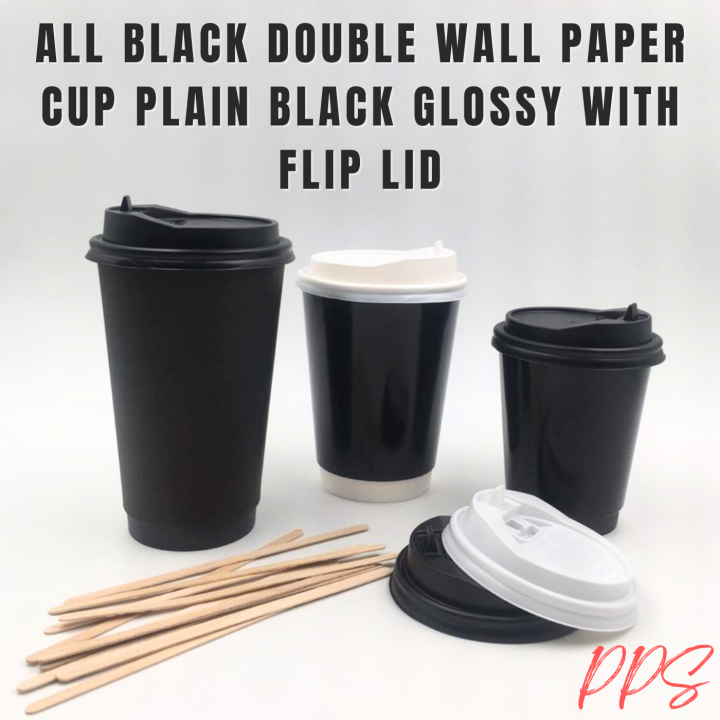 Double Wall Cup Generic Black