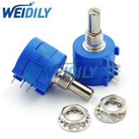 3590S-2-104L 3590S 100K ohm 100KR 104 Precision Multiturn Potentiometer 10 Ring Adjustable Resistor WATTY Electronics