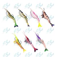 {HUYE Outdoor Store} Goodcatch GC Living Shrimp Bait Sinking Luminous Eyes เหยื่อแบบนิ่มเหยื่อล่อกับเบ็ด