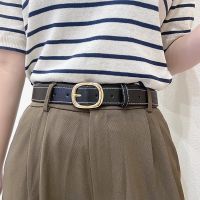 【cw】 PU Leather BeltWomenBuckle Pin Buckle JeansBeltLuxury Brand LadiesStrap Female Waistband