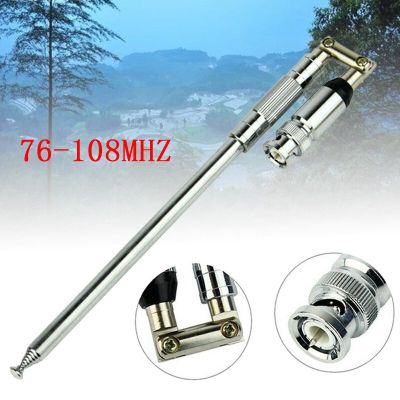 1ชิ้น1150มม. Vhf 76-108Mhz ทรานสมิตเตอร์วิทยุเอฟเอ็ม Telescopic Bnc เสาอากาศวิทยุ Fm ทนทานสำหรับเครื่องสแกนวิทยุ Fm