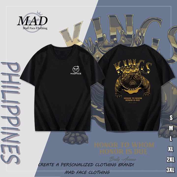 madface-เสื้อผ้า-king-crown-original-เสื้อยืดสุนัขของขวัญสำหรับคนรักสัตว์เลี้ยงเสื้อยืด-unisex