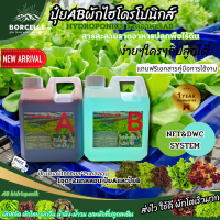 ปุ๋ยไฮโดรโปนิกส์ ปุ๋ยAB ปุ๋ยน้ำ ปุ๋ยผักสลัด สำหรับปลูกผัก Hydroponics ขนาด1000ML สูตรเข้มข้น New