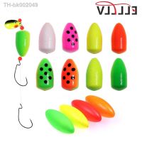 ♣ Elllv 20pcs Foam Fishing Floats Oval Beads for Surf Fishing Live Bait Saltwater Fishing Pompano Walleye Catfish Bottom Rigs