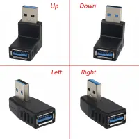 1Pc for 90 Degree Left Right Angled USB 3.0 A Male To Female Adapter High-Speed Transmission Connector For Laptop PC Drop Ship