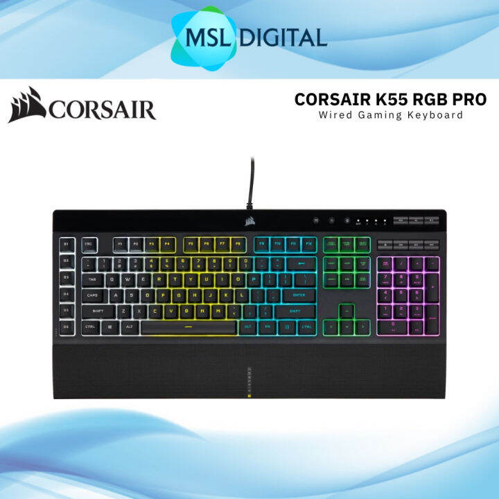 Corsair K55 RGB PRO Gaming Keyboard CH9226765NA Lazada