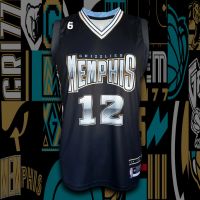 เสื้อผ้าบอลที่นิยมมากที่สุด เสื้อบาส เสื้อบาสเกตบอล NBA Memphis Grizzlies เสื้อทีม เมมฟิส กริซลีส์ BK0151 รุ่น City Ja Morant 12 ไซส์ S-5XL