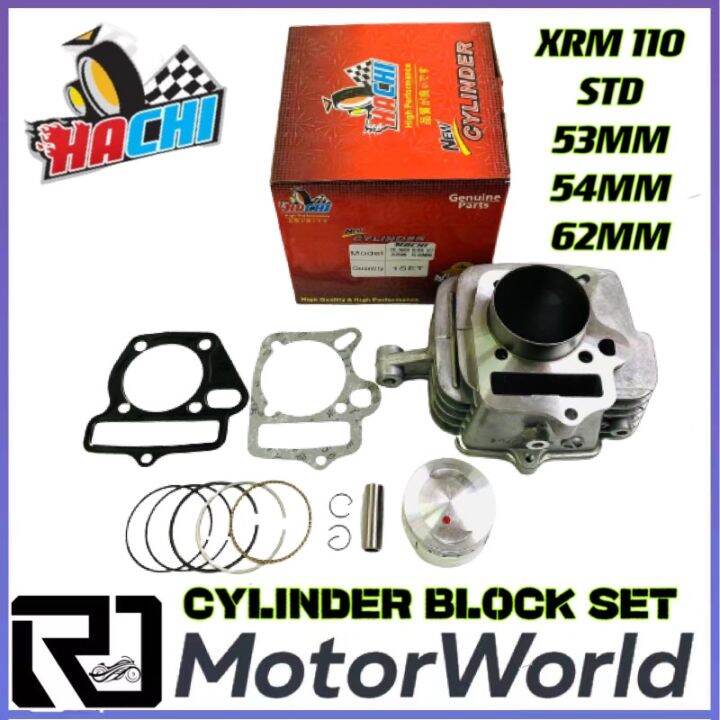 Hachi Cylinder Block XRM110 53mm 54mm STD Lazada PH