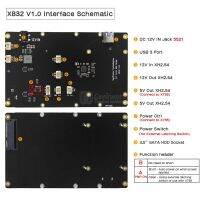 Raspberry Pi X832 V1.0 3.5 "SATA HDD Storage Expansion Board พร้อม USB 3.1 Jumper สำหรับ Raspberry Pi 4รุ่น B เท่านั้น