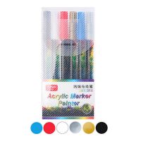 12182436Colors Acrylic Paint Marker Pen 0.7mm Art Marker Pens for Rock Painting Mug Ceramic Glass Wood Fabric Painting