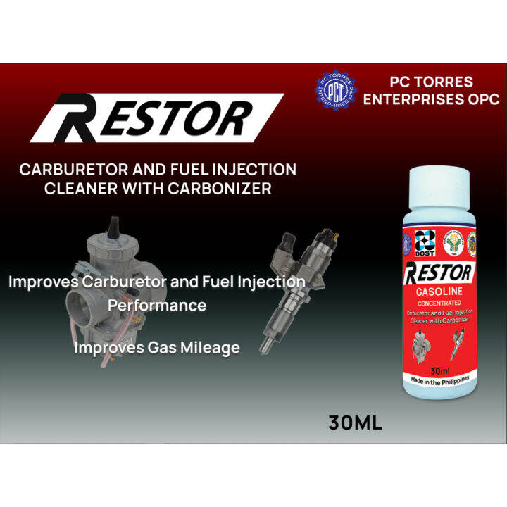 【Hot】 Restor Carburetor and Fuel Injection Cleaner with Carbonizer 30ml