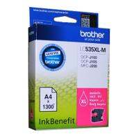 Brother LC535XLM หมึกแท้ สีม่วงแดง จำนวน 1 ชิ้น  ใช้กับพริ้นเตอร์ Brother DCP-J100/105, MFC-J200