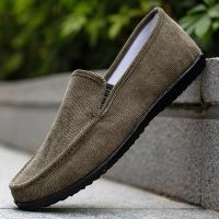 ☂✒ New Men Loafers Shoes Brand Fashion Soft Men 39;s Tennis Moccasins Canvas Slip On Casual Sneakers Outdoor Walking Footwear Spring