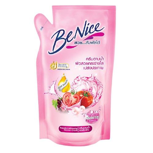 benice-บีไนซ์-ครีมอาบน้ำ-สูตรผลไม้-บำรุงผิว-400-มล-ชนิดเติม-มีให้เลือก-8-สูตร
