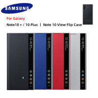 Original Samsung Galaxy Note10 Plus Note10 + Note10สมาร์ทกรณีพลิกดูสำหรับ Samsung Galaxy S20 S20 +/S20 Plus 5G LED ฝาครอบ S-View กรณี,SM-N9750 N975F N975N N975U N975U1 N975W ฝาครอบกรณีสมาร์ทหนังสมาร์ทชิปดูหนัง Cov