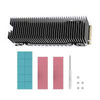 M.2 SSD NVMe Heat Sink M2 2280 Solid State Hard Disk ฮีทซิงค์อลูมิเนียมพร้อมแผ่นซิลิโคนความร้อน PC Cooler