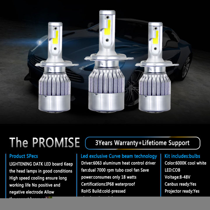 2pcs-c6-h1-h3-ไฟหน้าหลอดไฟ-h7-ไฟ-led-h4-880-h11-hb3-9005-hb4-9006-h13-6000k-4300k-12000k-80w-8000lm-ไฟหน้าอัตโนมัติ-dliqnzmdjasfg