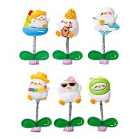 Shakinng Duck Dashboard Decorations Adhesive Lovely Swing Duckling for Dashboard Table Creative Ornaments for Dashboard Desk Bedside Table Car Window Coffee Table attractively