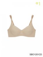 Sabina เสื้อชั้นใน Wireless Bra (ไม่มีโครง) รุ่น Function Bra รหัส SBO1201 สีเนื้อเข้ม 818