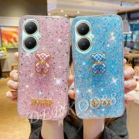 เคสโทรศัพท์คลังสินค้าพร้อมสำหรับ VIVOV29 VIVOY27 VIVO V29 V27 V27e Y27 Y36 Y78 Y02T Y02A 4G 5G เลื่อมเพชรระยิบระยับเจลปลอก TPU นุ่มกันกระแทกน่ารักตุ๊กตาหมีน่ารักฝาหลัง