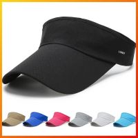 With Logo Unisex Universal Open-top Hat Sunshade Anti-ultraviolet Cap Golf Tennis Baseball Cycling Beach Outdoor Breathable Cap Swim Caps