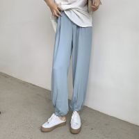 [COD] Acetate suit and trousers womens wide-leg version with drape 2021 summer new style slim loose casual harem