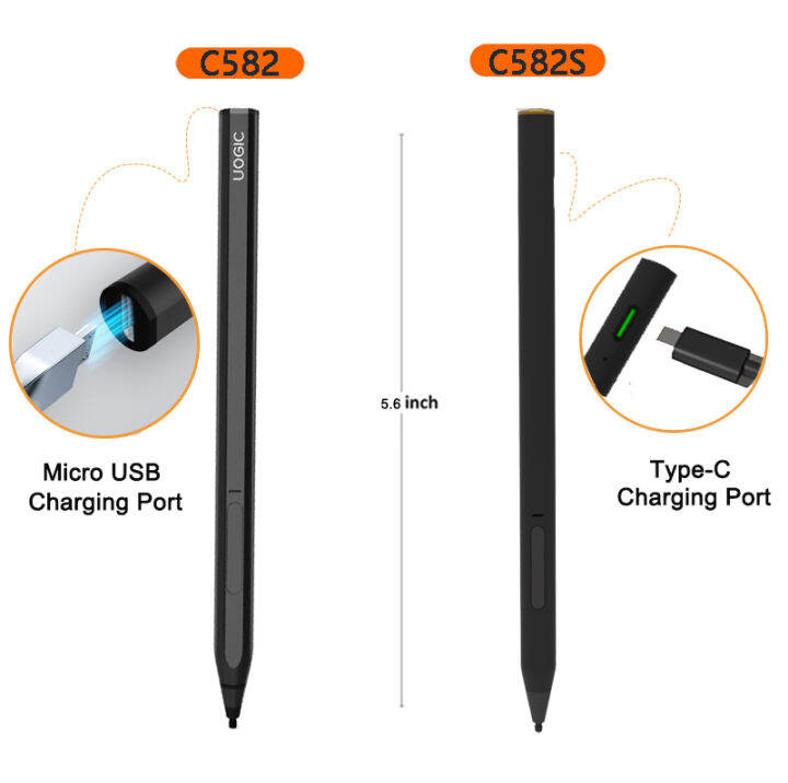 C582S 】Uogic Stylus Pen untuk Permukaan Kawalan Jauh Bluetooth dan