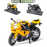 1:12 BMW S1000RRรถจักรยานยนต์หุ่นอัลลอยโมเดลรถเหล็กรถจักรยานยนต์รุ่นเก็บจักรยานยนต์ของเล่น