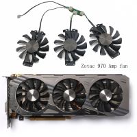 Gratis Ongkir ZOTAC Zotac ใหม่ GeForce GTX 970แอมป์980แอมป์ GA81S2U พัดลมกราฟิกระบายความร้อน