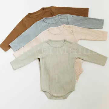 Plain long clearance sleeve onesies