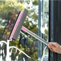 Double-sided Window Glass Cleaner Adjustable Long Handle Cleaning Brush Window washing brush Household Cleaning cleaning brush