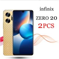 2ชิ้นสำหรับ Infinix Zero 20 5G ศูนย์5G/Infinix Note 12 G96 12 Pro 5G 4G สมาร์ท6 Plus Smart 5ฟิล์มด้านหลังป้องกันคาร์บอนไฟเบอร์คาร์บอน