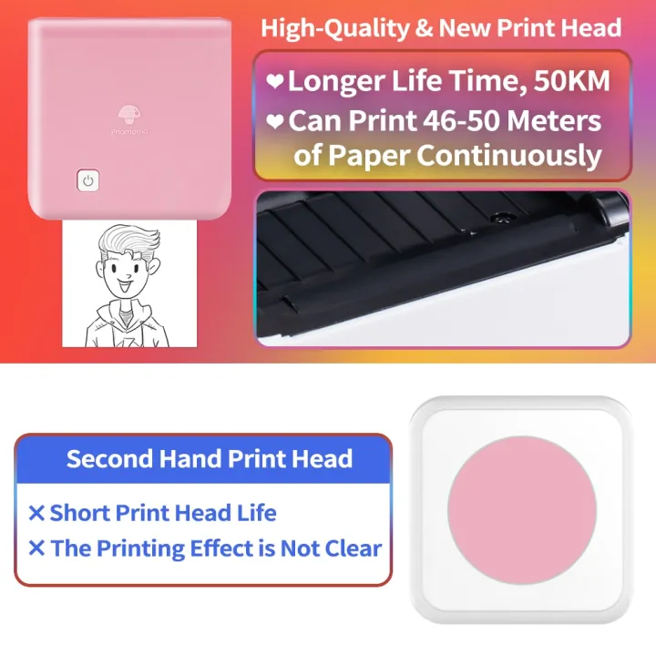thermische-เครื่องพิมพ์ฉลาก-phomemo-m02-pro-300dpi-ผู้ผลิตภาพสติกเกอร์สีขาวและความร้อนฉลากตั๋วพิมพ์ลาย