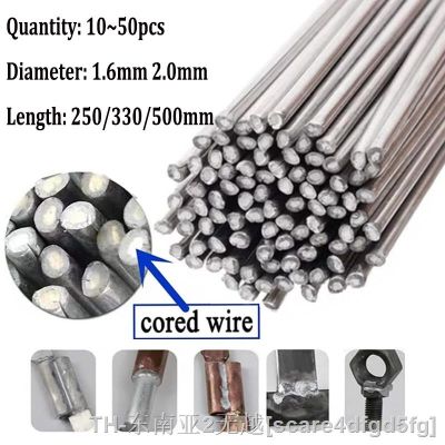 hk☼  50Pcs 10pcs  No Solder Aluminum Welding Rod Brazing Low Temperature Tin Solders wire Soldering
