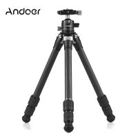 Andoer 27.5in แบบพกพาขาตั้งกล้องคาร์บอนไฟเบอร์กล้องขาตั้งกล้อง360 ° Rotatable Ballhead สำหรับกล้อง DSLR กล้องวิดีโอสมาร์ทโฟน