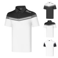 Titleist golf Mens Short-Sleeved T-Shirt Top Sunscreen Quick-Drying Ball Clothes POLO Shirt Can Be Customized Outdoor