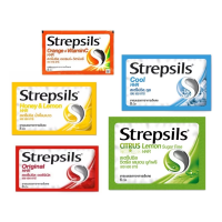 Strepsils HHR สเตร็ปซิล ยาอม บรรเทาเจ็บคอ สูตรออริจินอล / น้ำผึ้งมะนาว / ส้ม / คูล / ซิตรัสเลมอน sugar free [ขนาด 1 ซอง]