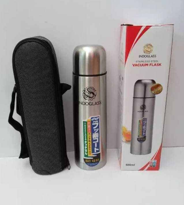 INDOGLASS Termos Panas/Dingin Stainless Steel 500 Ml Free Tas Termos