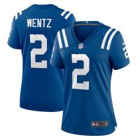 เสื้อกีฬาแขนสั้น ลายทีม NFL Jersey Indianapolis Colts Carson Wentz Player สําหรับผู้หญิง