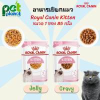 [1ซอง 85กรัม] อาหารแมว Royal Canin Kitten Pouch อาหารเปียกแมว อาหารสำหรับ แมว ลูกแมว โรยัลคานิน แบบ Jelly และ Gravy อาหารแมวแบบเปียก อาหารและขนมแมว