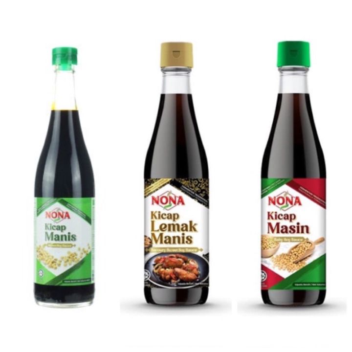 Nona Kicap Lemak Manis Kicap Manis Kicap Masin Salty Savoury Sweet Soy