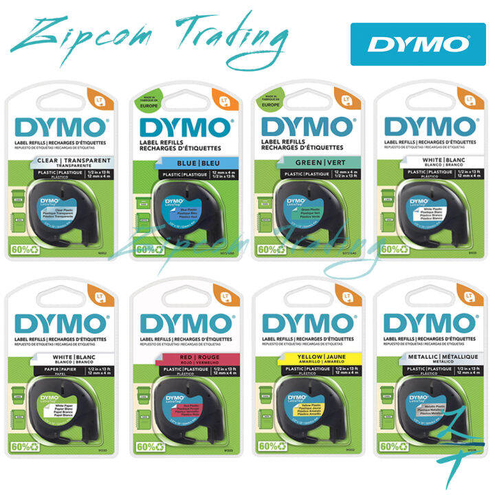 DYMO LetraTag Label Maker Tape (12mm X 4m) Lazada
