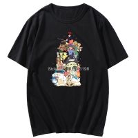 Printed short-sleeved My Neighbor Totoro Ghibli T-shirt Anime Cartoon Clothing Summer Trend Unisex Round Neck T-shirt Men 4XL 5XL 6XL