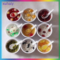 Xuhaiy ชามบ้านตุ๊กตาขนาดเล็ก1:6ถ้วยขนมหวานอาหารสำหรับตุ๊กตาอุปกรณ์ตกแต่งห้องครัวของเล่นอุปกรณ์เสริม