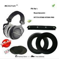 Morepwr เบาะรองที่ครอบหูผ้ากำมะหยี่นุ่มสำรองใหม่สำหรับ DT-880 DT-770 Beyerdynamic DT-990 PRO เคสกันกระแทก