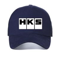 Hks หมวกผู้ชายแบบจำกัดหมวกโลโก้บาสเกตบอลเทอร์โบใส่ได้ทั้งชายและหญิงผ้าตาข่ายหน้าร้อนระบายอากาศหมวก Trucker